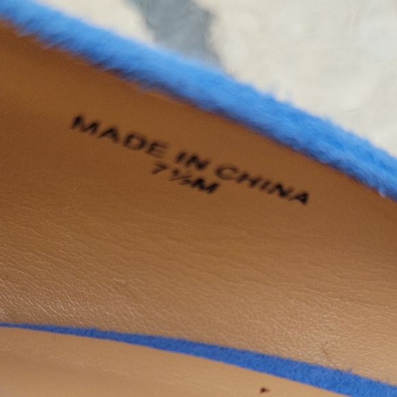 Banana Republic Bright Cobalt Blue Suede Pointed-Toe Pumps - Picture 9 of 17